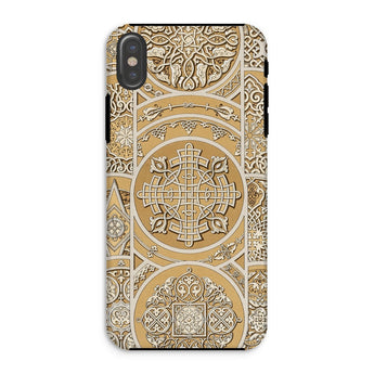 Russian Pattern - Auguste Racinet Iphone Case, Xs / Matte, Ornate Phone Case Intricate Gold White Geometric Floral