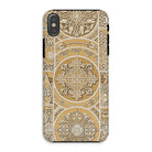 Russian Pattern Auguste Racinet Iphone Case, Xs / Matte, Ornate Phone Case Intricate Gold White Geometric Floral