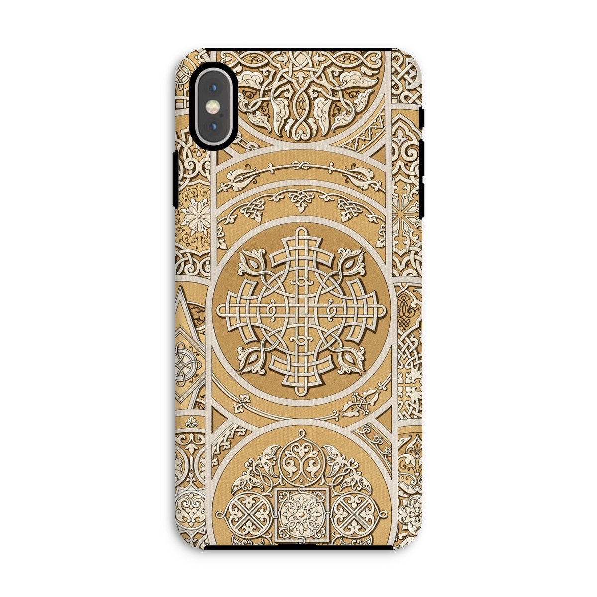 Russian Pattern Auguste Racinet Iphone Case, Xs Max / Matte, Ornate Phone Case Intricate Gold Cream Geometric Floral