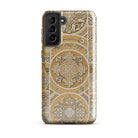 Russian Pattern Auguste Racinet Samsung Case, Galaxy S21 Plus / Matte, Smartphone Case Ornate Embossed Golden Pattern