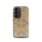 Russian Pattern Auguste Racinet Samsung Case, Galaxy S23 / Matte, Phone Case Intricate Gold Toned Ornamental Patterns