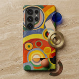 Rythme Joie De Vivre - Robert Delaunay Phone Case, Overlapping Concentric Circles, Abstract Painting Mobile Cases