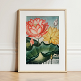 Sacred Egyptian Bean - Robert John Thornton Art Print / Canvas, 12x16’’ / 31x41cm / Natural Frame / Matboard, Posters Prints & Visual