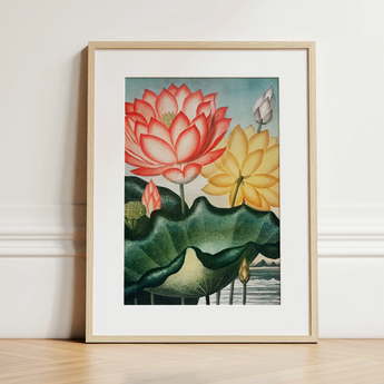 Sacred Egyptian Bean - Robert John Thornton Art Print / Canvas, 12x16’’ / 31x41cm / Natural Frame / Matboard, Posters Prints & Visual