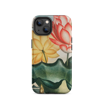 Sacred Egyptian Bean - Robert John Thornton Iphone Case, 14 / Matte, Floral-patterned Phone Case