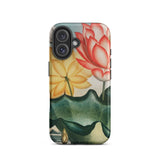 Sacred Egyptian Bean - Robert John Thornton Iphone Case, 16 / Matte, Floral-patterned Phone Case