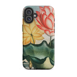 Sacred Egyptian Bean - Robert John Thornton Iphone Case, 16 Plus / Matte, Floral-patterned Phone Case