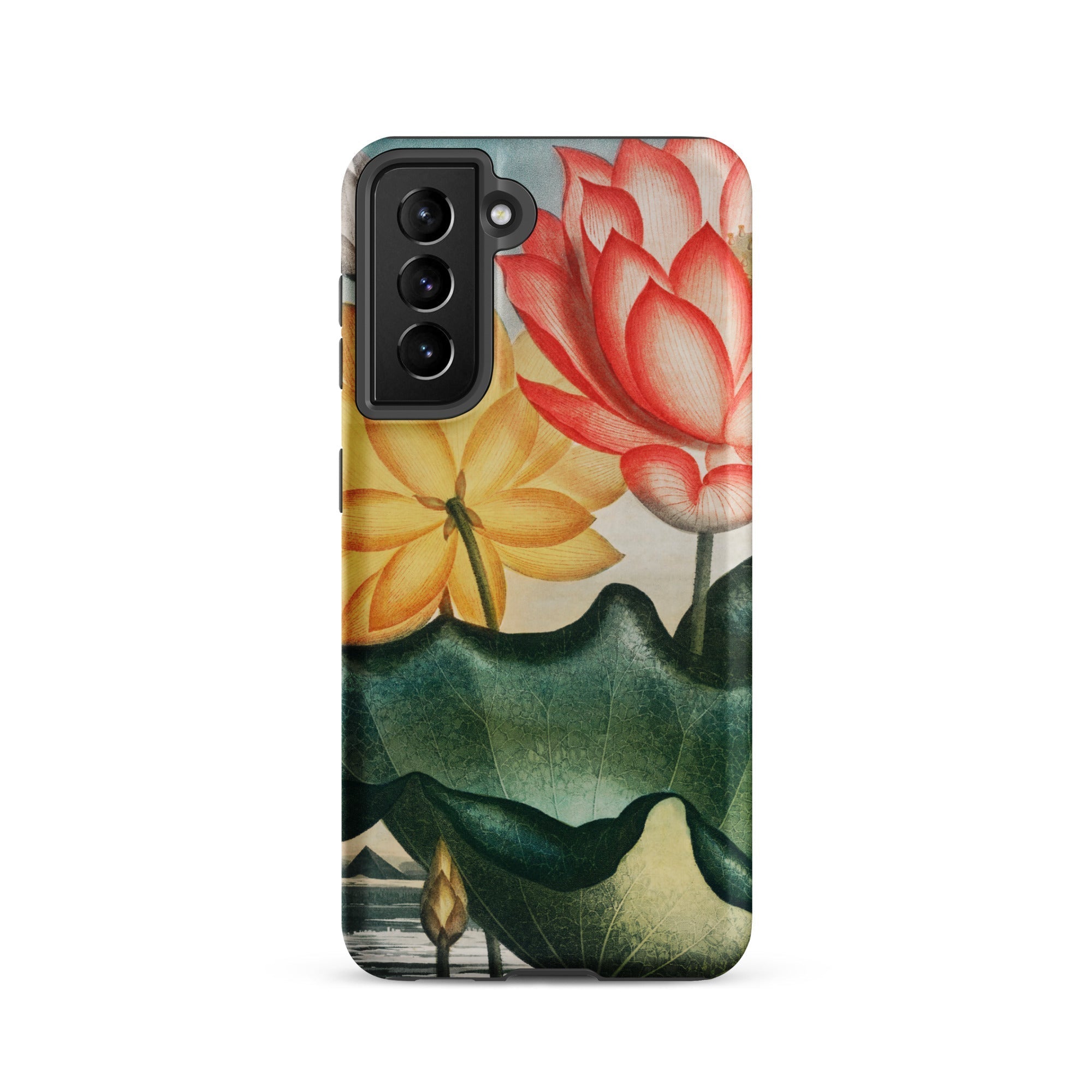 Sacred Egyptian Bean Robert John Thornton Samsung Case, Galaxy S21 / Matte, Smartphone Colorful Lotus Flower Lily Pad Design Case