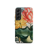 Sacred Egyptian Bean - Robert John Thornton Samsung Case, Galaxy S22 / Matte, Phone Case Vibrant Floral Design Red Yellow Lotus