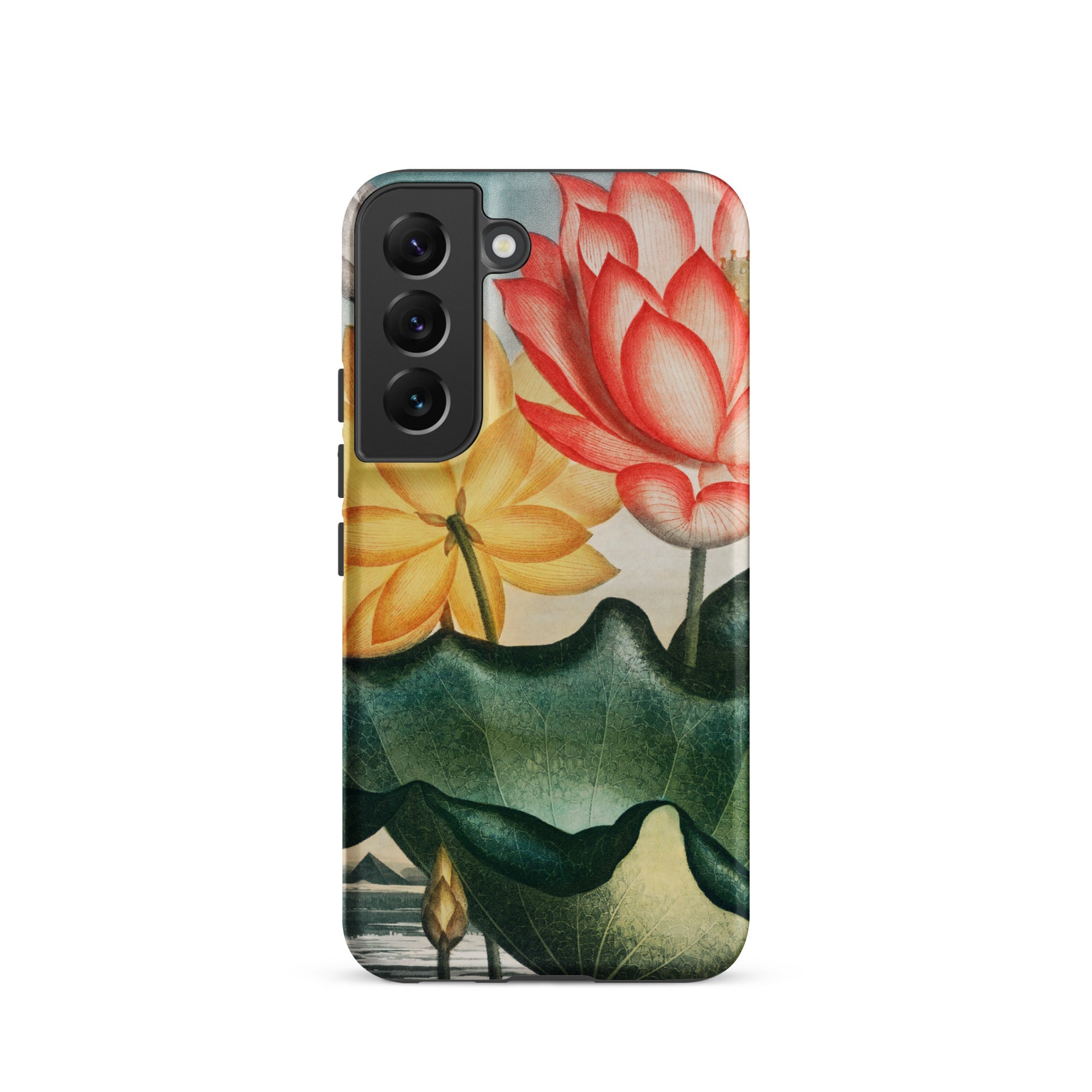 Sacred Egyptian Bean Robert John Thornton Samsung Case, Galaxy S22 / Matte, Phone Case Vibrant Floral Design Red Yellow Lotus