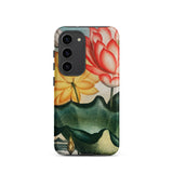 Sacred Egyptian Bean - Robert John Thornton Samsung Case, Galaxy S23 / Matte, Phone Case Adorned Vibrant Floral Design Red Yellow