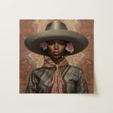 Sadie - Lesbian Black Cowgirl Art Print / Canvas, 12x12’’ / 31x31cm / Unframed / no Border, Posters Prints & Visual Artwork, Toby Leon