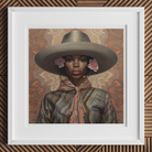 Sadie - Lesbian Black Cowgirl Art Print Posters Prints & Visual Artwork