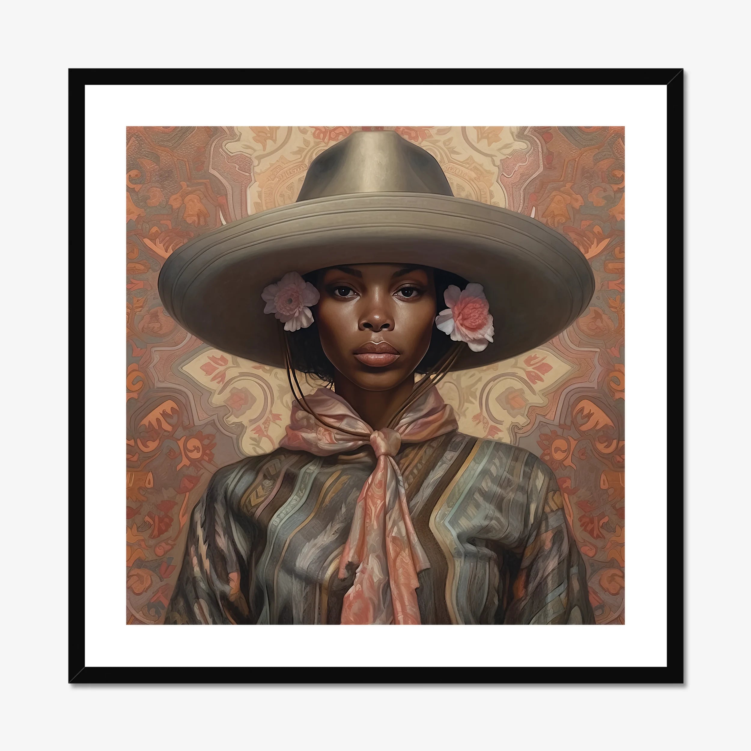 Sadie - Lesbian Black Cowgirl Art Print