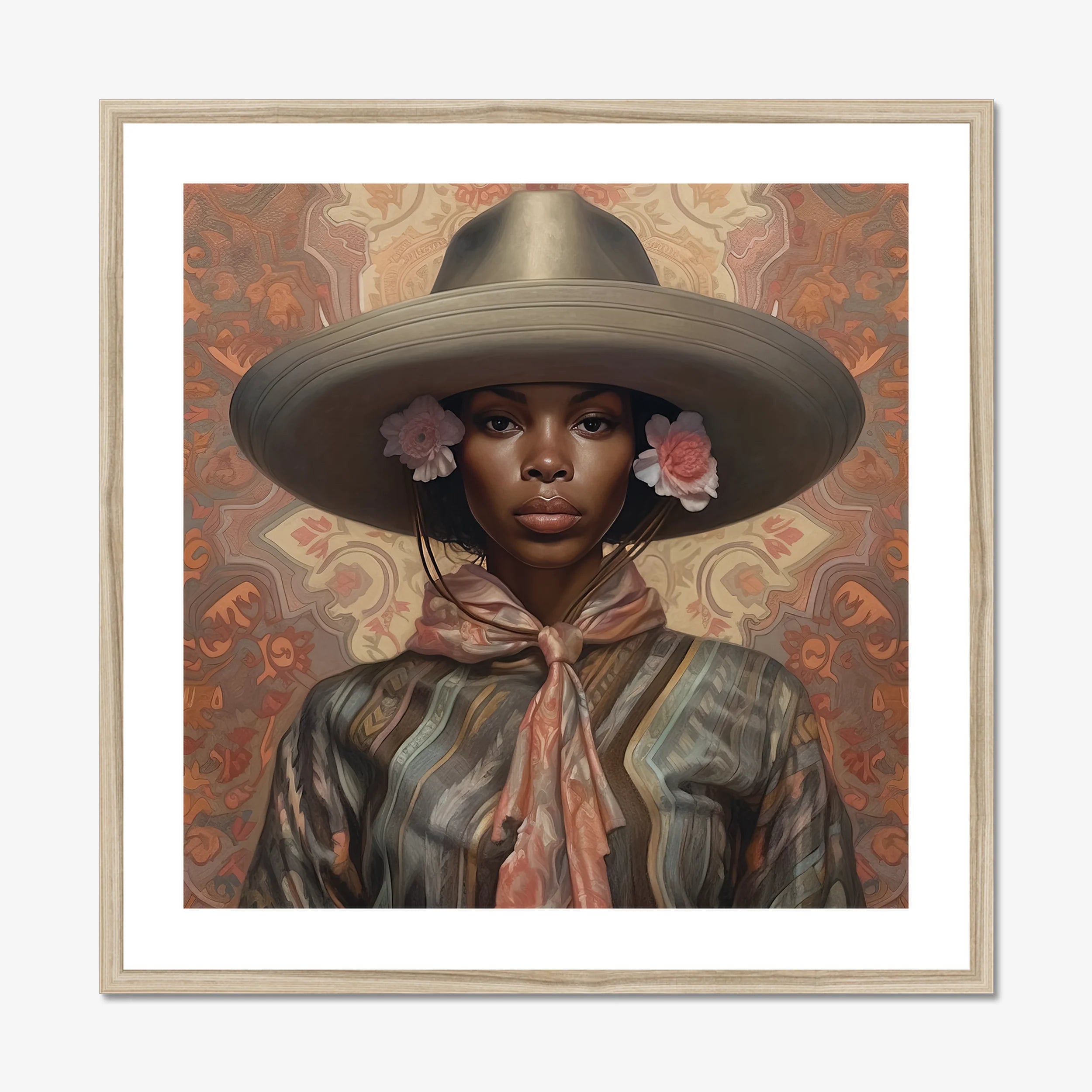 Sadie - Lesbian Black Cowgirl Art Print