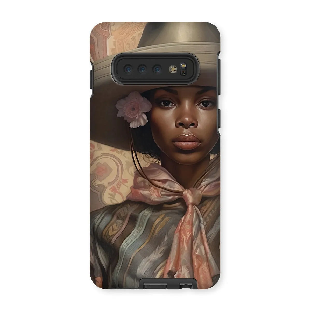 Sadie The Lesbian Cowgirl - Sapphic Art Phone Case - Samsung Galaxy S10 / Matte - Mobile Phone Cases - Aesthetic Art