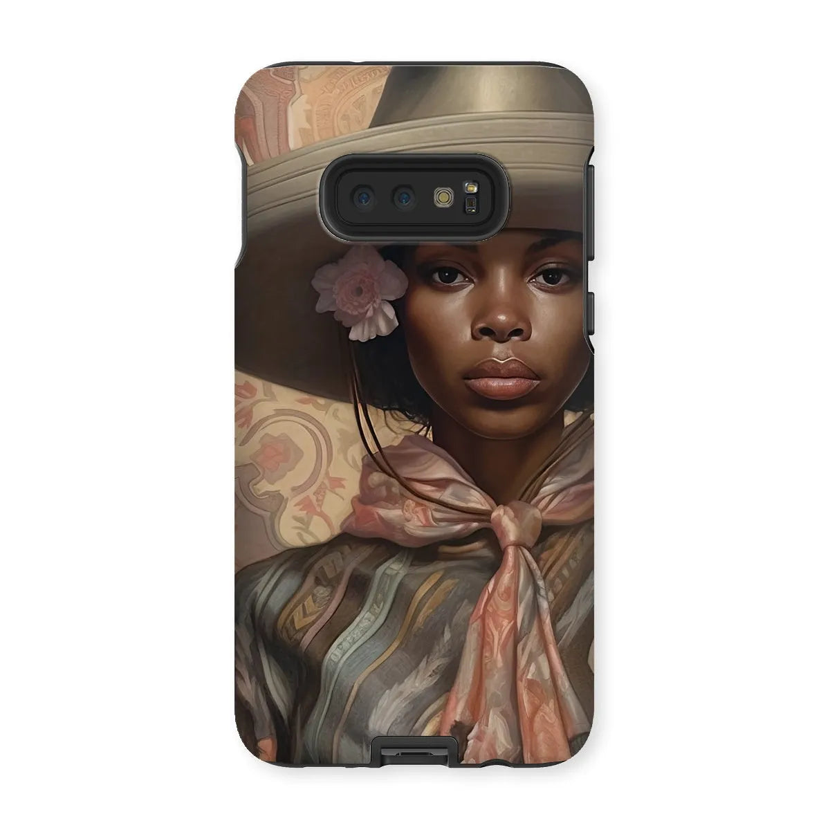 Sadie The Lesbian Cowgirl - Sapphic Art Phone Case - Samsung Galaxy S10e / Matte - Mobile Phone Cases - Aesthetic Art