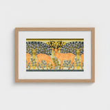 Sagittaire - Maurice Pillard Verneuil Deer Art Print / Canvas Framed Stylized Orange Spotted Coats, Nouveau, Woodland Realm Prints