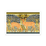 Sagittaire - Maurice Pillard Verneuil Deer Art Print / Canvas Decorative Art Print Spotted Deer Antlers Among Stylized Maurice Pillard