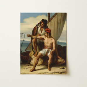 The Sailor’s Tattoo - Stampa artistica su carta / tela di Constatin Jean Marie Prevost / 12x16’’ / 31x41cm / Senza cornice / senza bordo, Poster Stampe e Visual