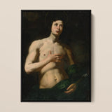 Saint Sebastian - Lorenzo Lippi Art Print / Canvas, 12x16’’ / 31x41cm / Black Frame, Posters Prints & Visual Artwork, Toby Leon