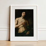 Saint Sebastian - Lorenzo Lippi Art Print / Canvas, 12x16’’ / 31x41cm / White Frame / Matboard, Posters Prints & Visual Artwork, Toby Leon