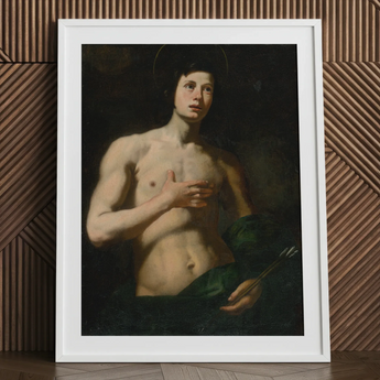 Saint Sebastian - Lorenzo Lippi Art Print / Canvas, 24x32’’ / 61x81cm / White Frame / Matboard, Posters Prints & Visual Artwork, Toby Leon
