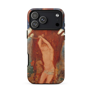 Saint Sebastien - Odilon Redon Phone Case Iphone 17 Pro Max / Matte Rugged Phone Case Vivid Painterly Depiction Muscular Figure Odilon