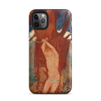 Saint Sebastien - Odilon Redon Phone Case Iphone 11 Pro Max / Matte Rugged Matte-finish Phone Case Vibrant Impressionistic Painting Nude