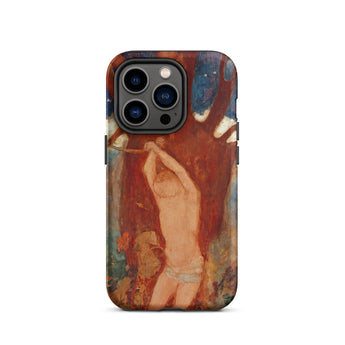 Saint Sebastien - Odilon Redon Phone Case Iphone 14 Pro / Matte Rugged Multi-colored Phone Case Detailed Painting Nude Figure Odilon Redon