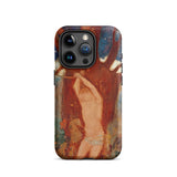 Saint Sebastien - Odilon Redon Phone Case Iphone 15 Pro / Matte Rugged Phone Case Vibrant Textured Print Expressive Painting Odilon Redon