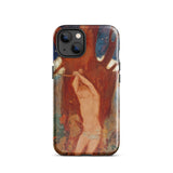 Saint Sebastien - Odilon Redon Phone Case Iphone 13 / Gloss Rugged Phone Case Vivid Painterly Design Nude Figure Odilon Redon Paints,