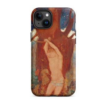 Saint Sebastien - Odilon Redon Phone Case Iphone 15 Plus / Matte Rugged Phone Case Vivid Textured Print Expressive Painting Odilon Redon