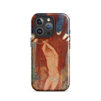 Saint Sebastien - Odilon Redon Phone Case Iphone 16 Pro / Gloss Rugged Phone Case Vivid Textured Print Expressive Painting Odilon Redon