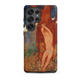Saint Sebastien - Odilon Redon Phone Case Samsung Galaxy S25 Ultra / Matte Phone Case Vibrant Impressionistic Painting Nude Figure Dynamic