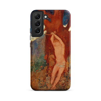 Saint Sebastien - Odilon Redon Phone Case Samsung Galaxy S22 Plus / Matte Phone Case Vibrant Impressionistic Painting Nude Figure Earthy