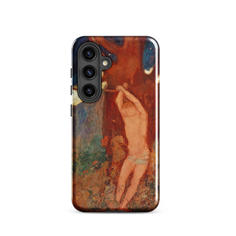 Saint Sebastien - Odilon Redon Phone Case Samsung Galaxy S24 / Gloss Phone Case Vibrant Impressionistic Painting Nude Figure Earthy Odilon