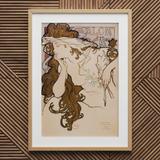 Salon Des Cent Poster - Alphonse Mucha Art Print / Canvas, Salon Des Cent, Des Cent Poster, Salon Des, Des Cent, Cent Poster, Art Nouveau,
