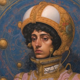 Samir - Gay Muslim Astronaut Aesthetic Art Print - Posters Prints & Visual Artwork - Aesthetic Art