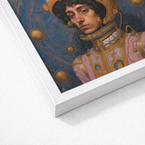 Framed Artwork Portrait Figure Ornate Golden Armor Pink Gay Muslim Astronaut, Aesthetic, Gayest