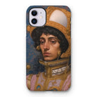 Samir - Muslim Gay Astronaut Iphone Case, 11 / Matte, Phone Case Renaissance-style Portrait Person Ornate Armor Headgear