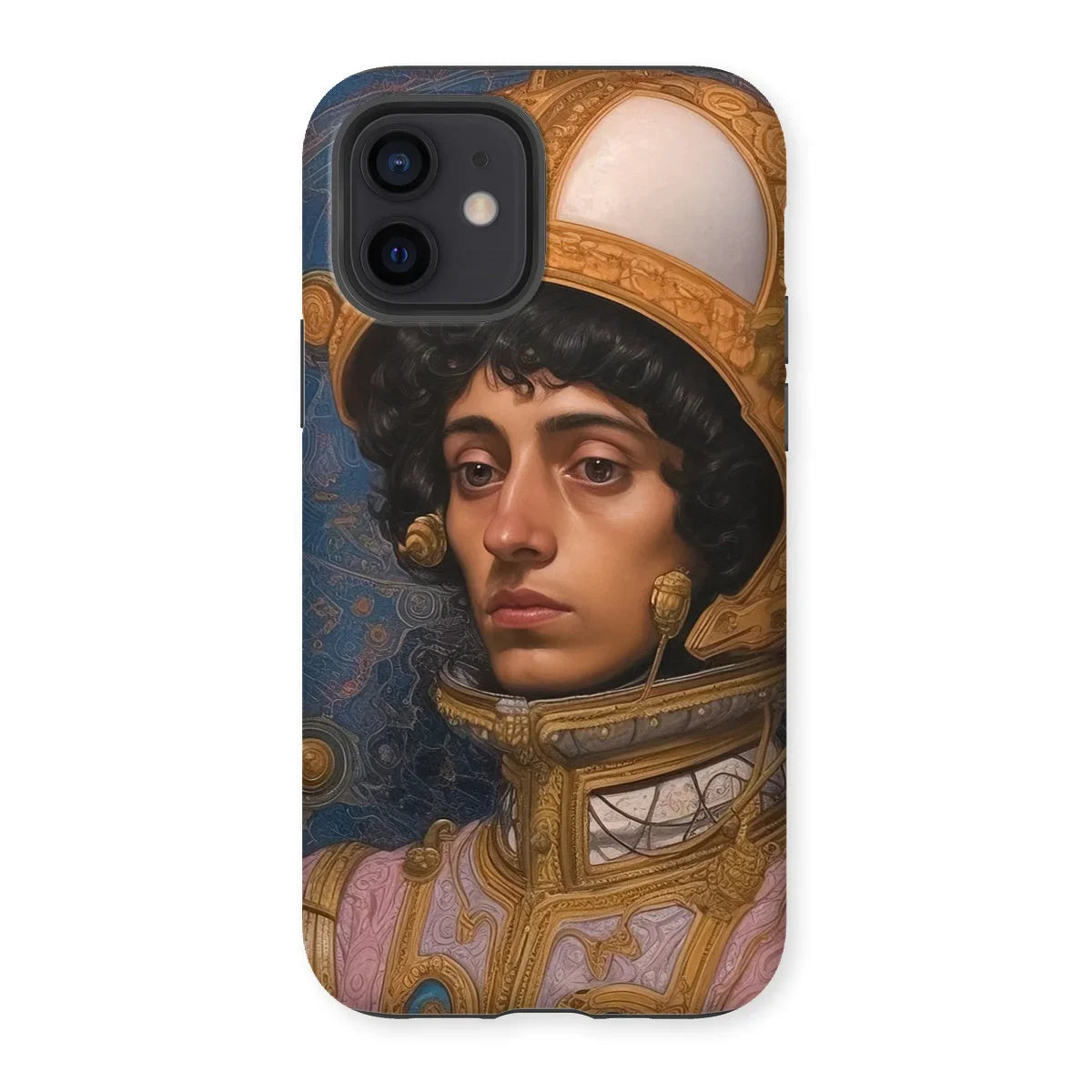 Samir - Muslim Gay Astronaut Iphone Case, 12 / Matte, Iphone Case Renaissance-style Portrait Person Ornate Clothing Headwear