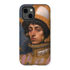 Samir - Muslim Gay Astronaut Iphone Case, 13 / Matte, Phone Case Renaissance-style Portrait Person Ornate Golden Headdress