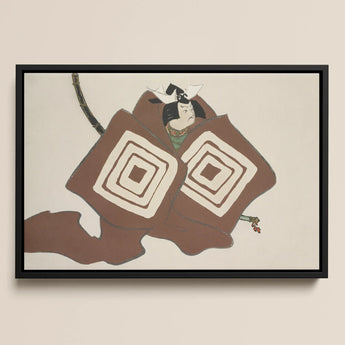 Samurai - Kamisaka Sekka Art Print / Canvas, 18x12’’ / 46x31cm / Black Frame, Posters Prints & Visual Artwork, Toby Leon