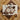 Brown Cream Geometrically Patterned Paper Art Stylized Samurai Kamisaka Sekka, Warrior’s Garment Ripple, Rinpa School’s Ornate