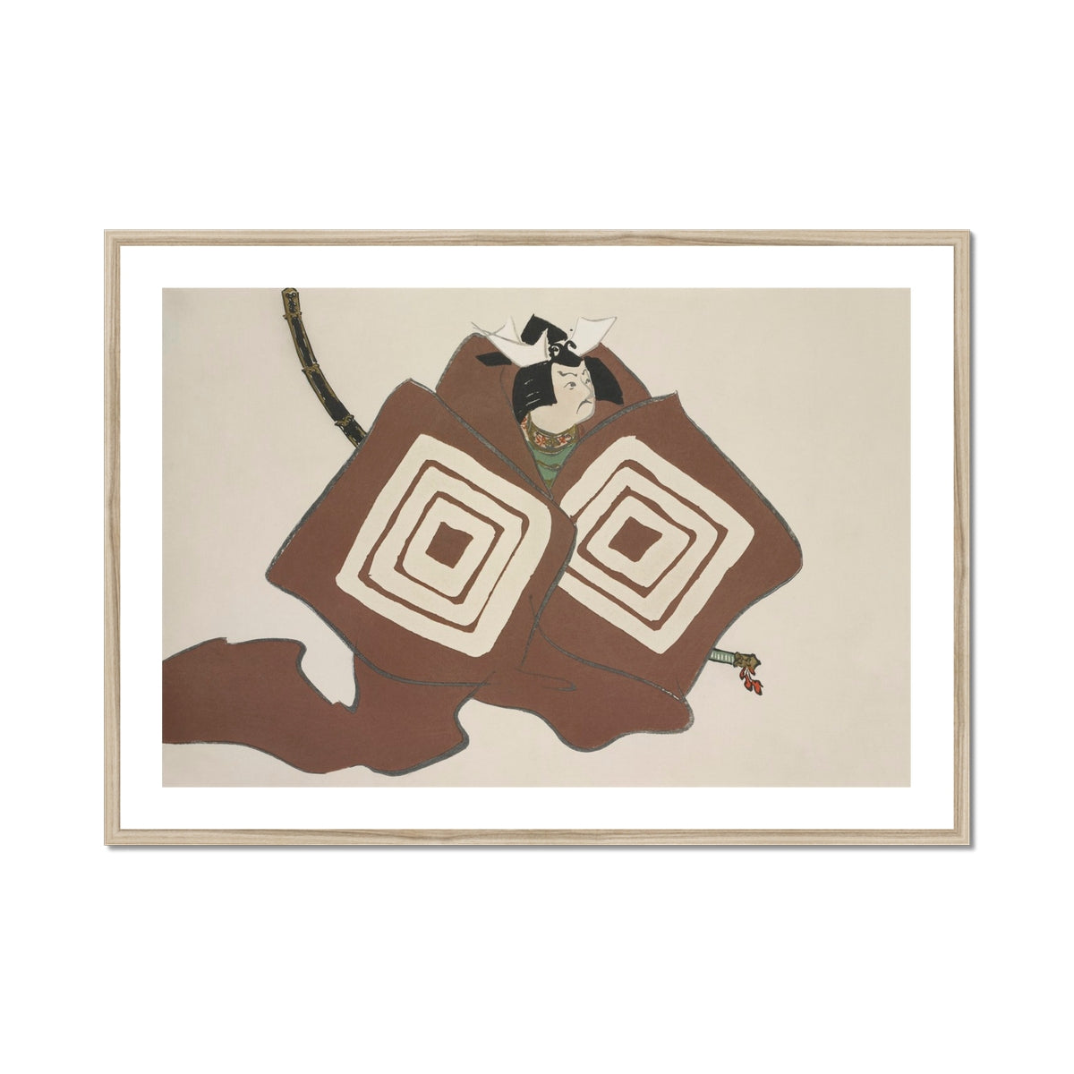 Samurai - Kamisaka Sekka Art Print, Framed Japanese Art Print