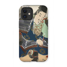 Samurai - Kamisaka Sekka Momoyogusa Iphone Case, 12 Mini / Matte, Phone Case Traditional Japanese Ukiyo-e Artwork Samurai Warrior