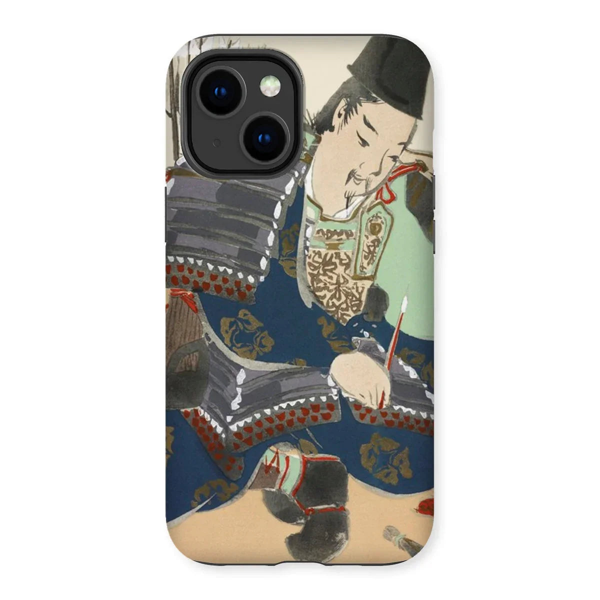 Samurai - Kamisaka Sekka Momoyogusa Iphone Case, 14 Plus / Matte, Phone Case Traditional Japanese Ukiyo-e Artwork Samurai Warrior
