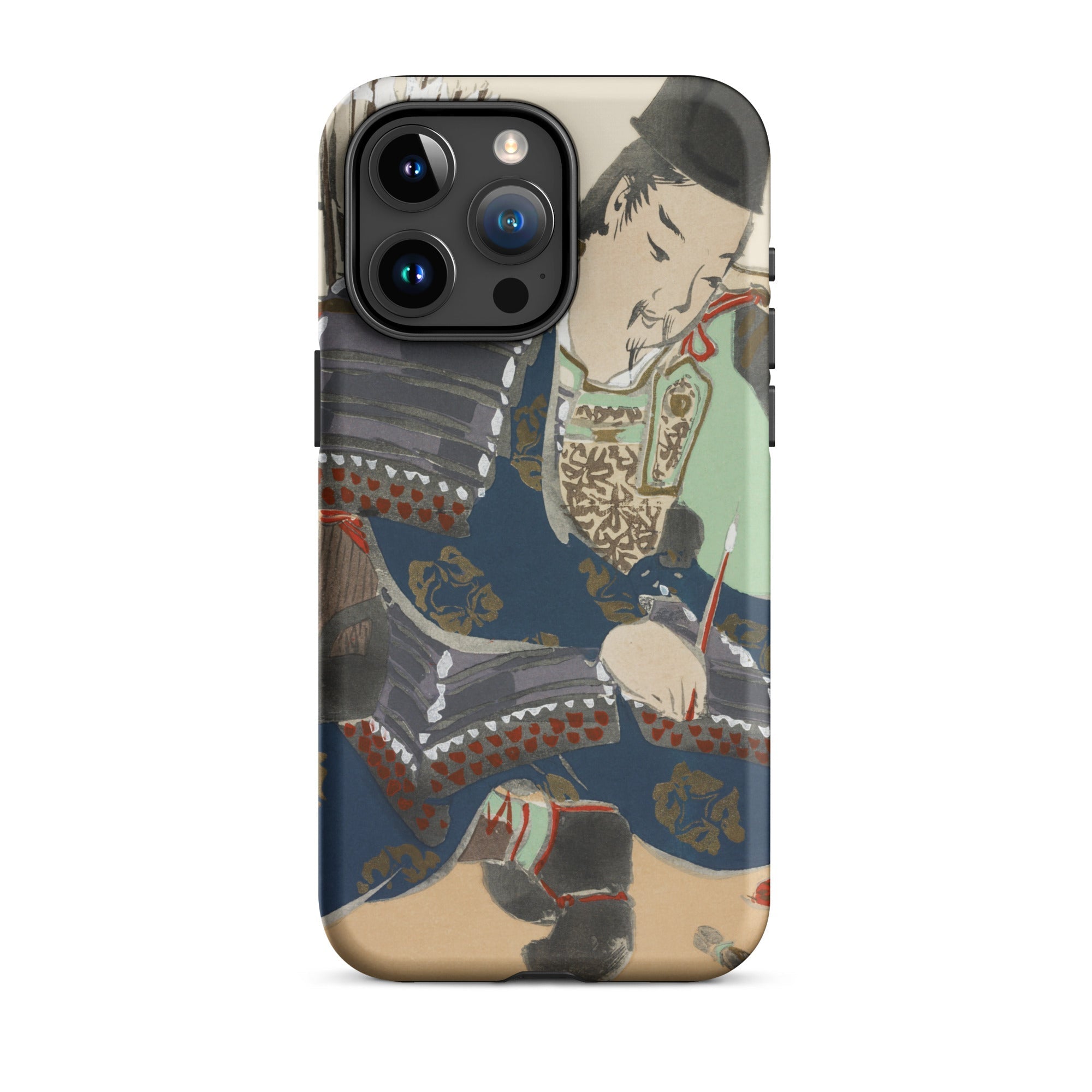 Samurai Kamisaka Sekka Momoyogusa Iphone Case, 15 Pro Max / Matte, Phone Case Japanese Art Design
