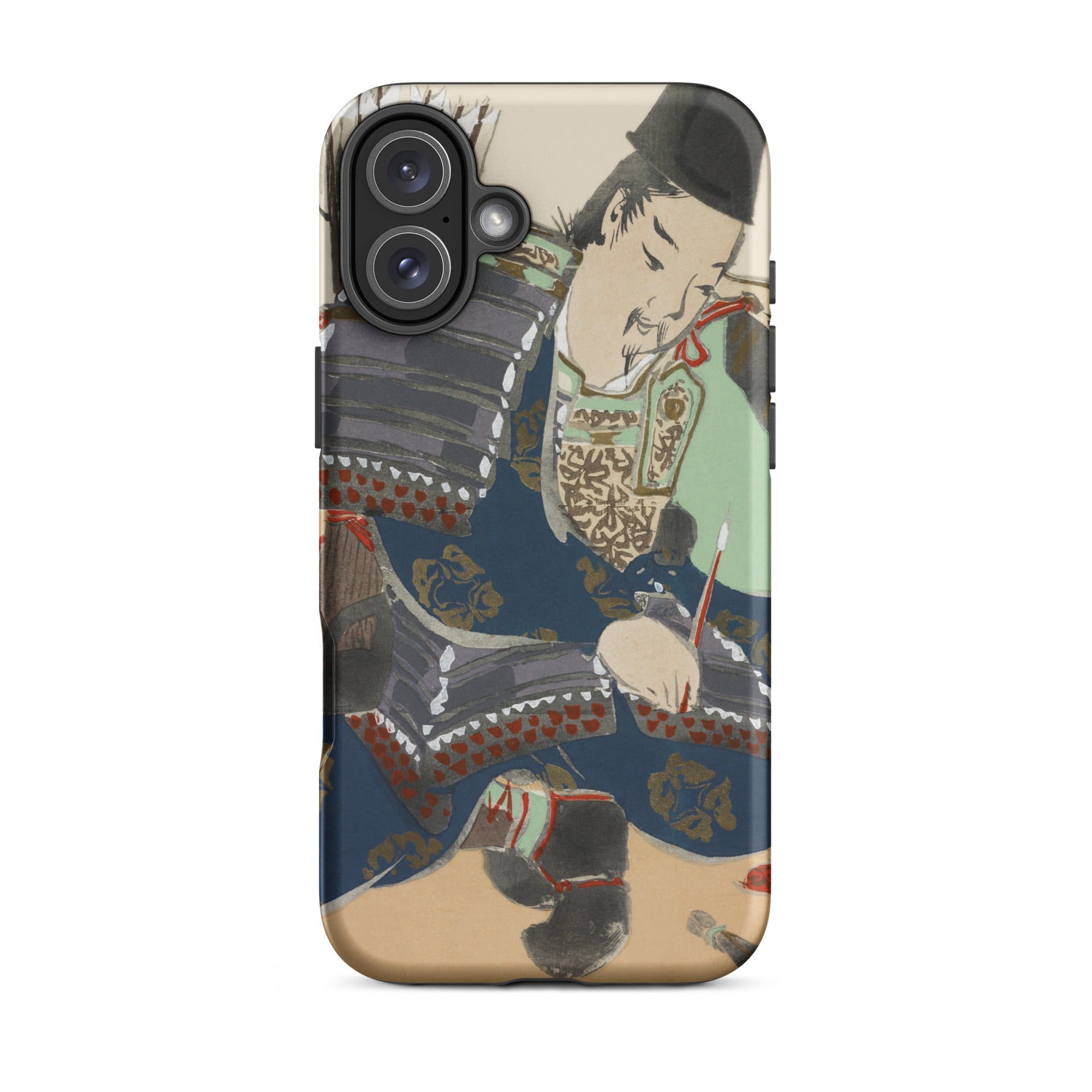 Samurai Kamisaka Sekka Momoyogusa Iphone Case, 16 Plus / Matte, Phone Case Japanese Art